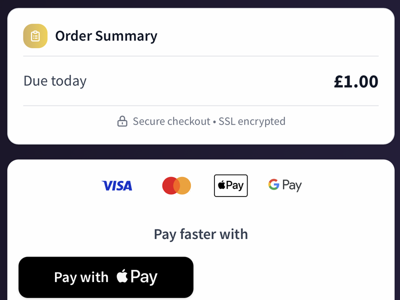 Complete Your Purchase